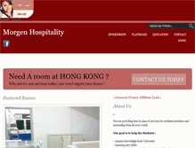 Tablet Screenshot of morgenhospitality.com